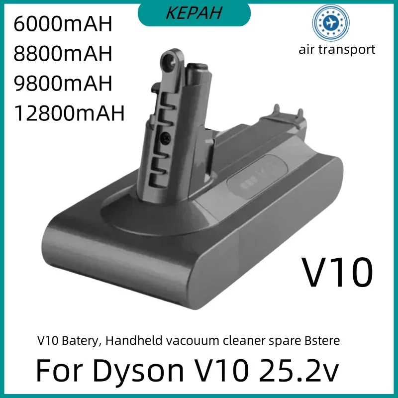 For Dyson V10 Battery V10 Animal Absolute Fluffy Cordless Vacuum Cleaner NEW 25.2V 6000mAh-12800mAH DYSON V10 batterie