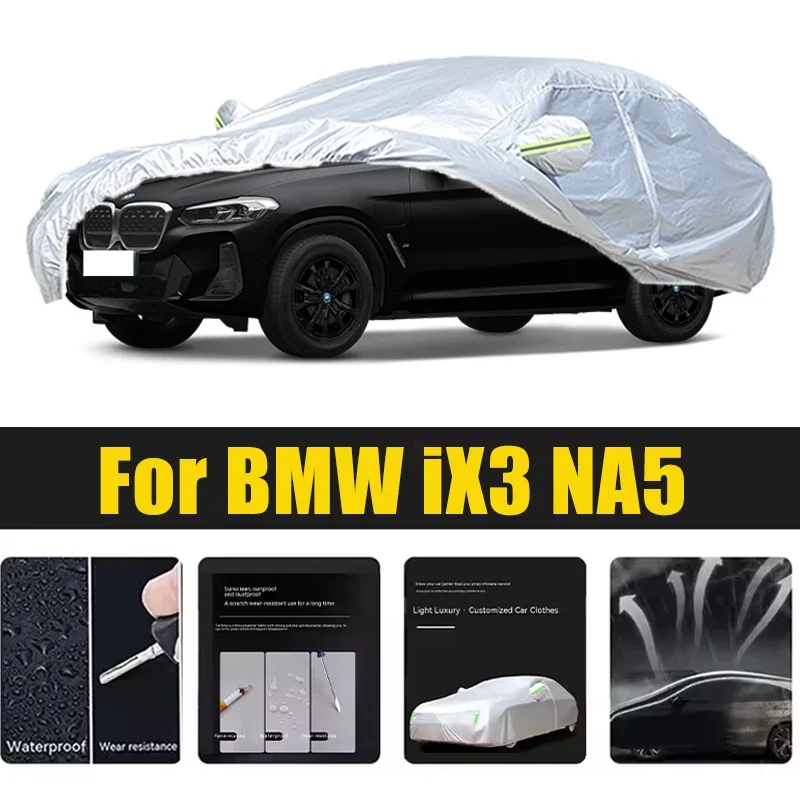 لسيارات BMW IX3 NA5 غطاء حماية خارجي يغطي ظلة الثلج مقاوم للماء والغبار الخارجي UV اكسسوارات السيارات السيارات #1
