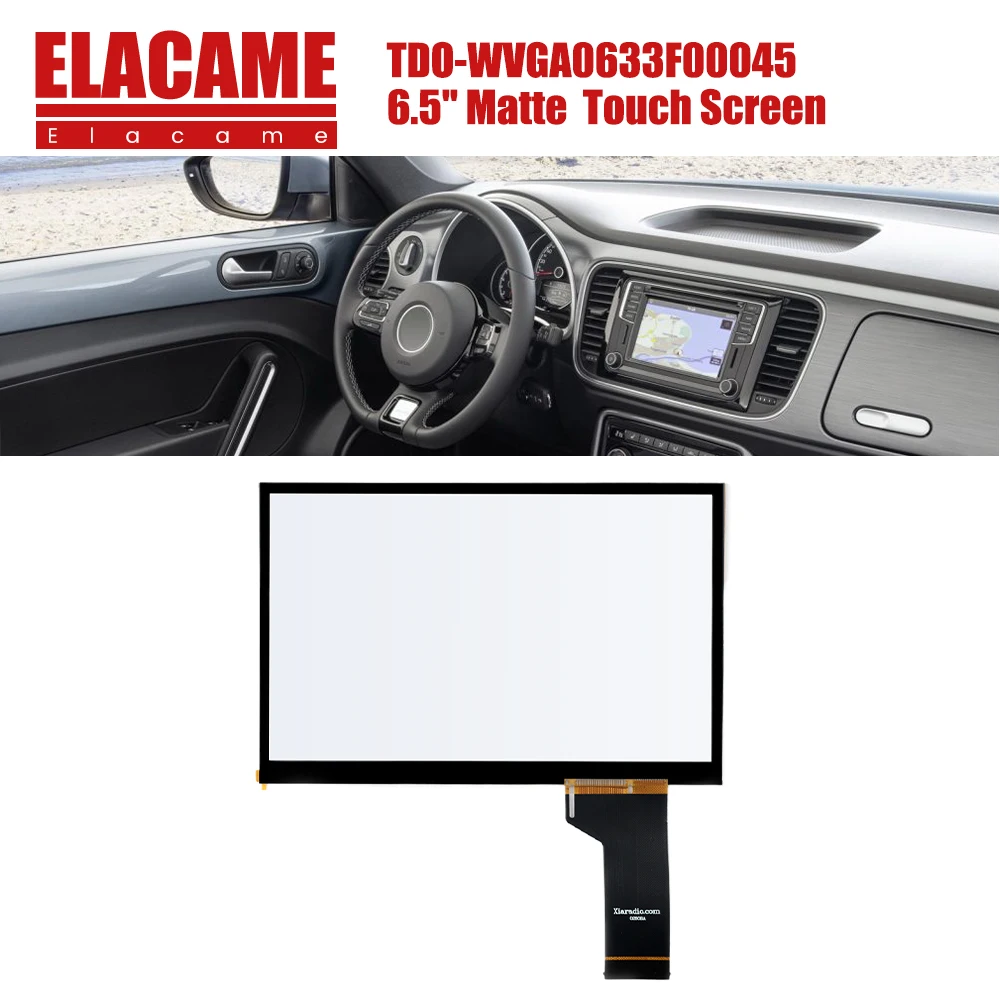 

For VW MIB STD2 682 200 6.5 inch Glass Car Radio Touch Screen for TDO-WVGA0633F00045 WVGA0633F00036 CD Player Navigation