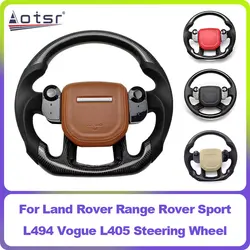 2024 New Car Charcoal Fibre Material Sport Steering Wheel For Land Rover Range Rover Sport L494 Vogue L405 Support for Heating