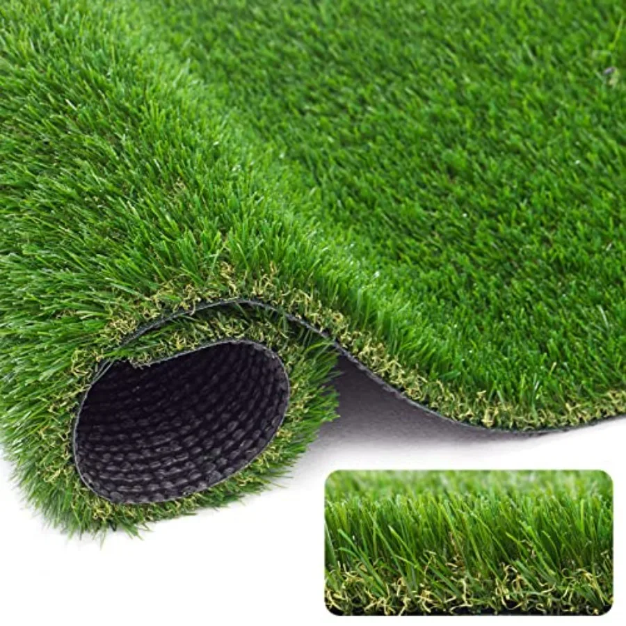 

1.38 Artificial Turf Grass 7FT x 11FT Fake Grass Rug Indoor Outdoor Realistic HighDensity Sturdy Artificial Turf Carpet for Dog