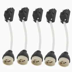 5pcs GU10 Lamp Holder 2A 250V Ceramic Lamp Base Connector for Halogen LED Light Bulb Downlight with Terminal Box Socket Adapter