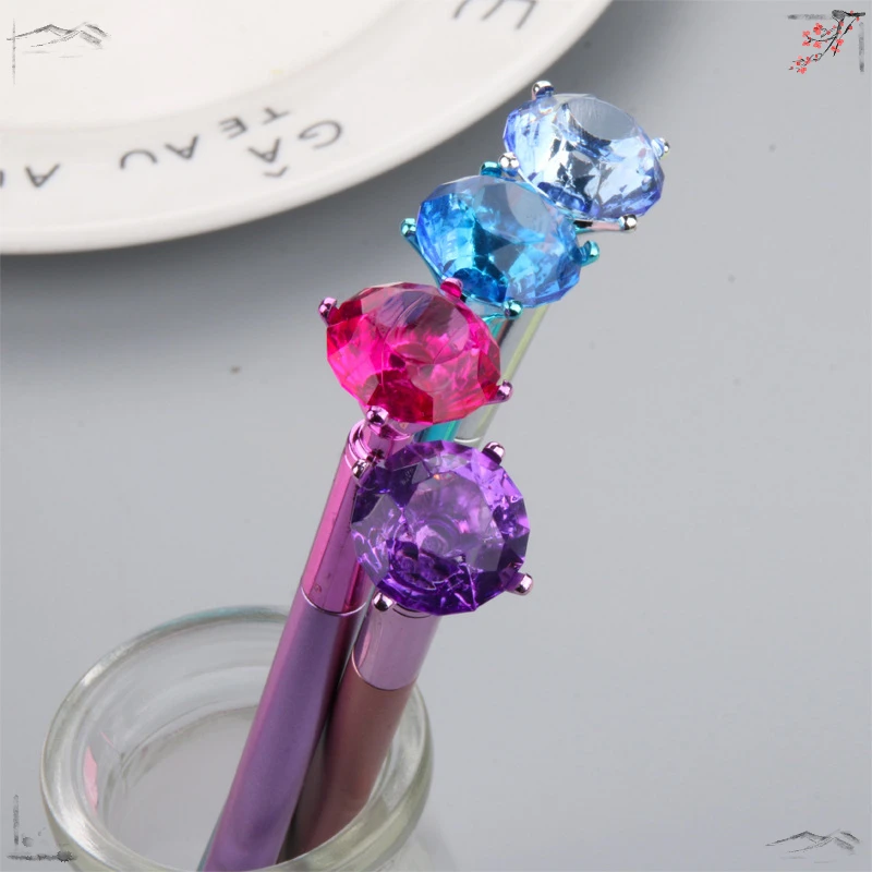 

30 Pcs Fresh and Minimalist Crystal Diamond Neutral Pen Multi Color Diamond Stone Water Pen Student Note Signing