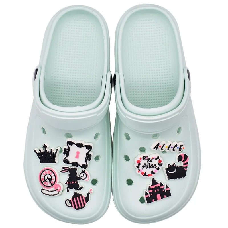 fairy story series PVC shoe Charms Slippers Buckle combination Fit Wristbands accessories Decoration Bands gift unisex party