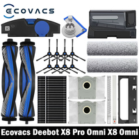 Ecovacs X8 Pro Omni Robot Vacuum Spare Parts Main Side Brushes Mop Cloths HEPA Filters Dust Bags Accessories
