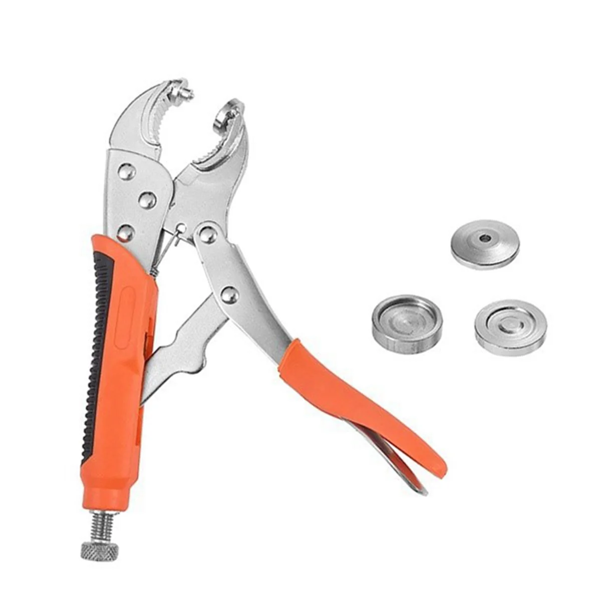 

ABNC-Metal Snap Pliers, Heavy-Duty Snap Fastener Tool Kit with 3 Dies Suitable for Leather Snap Installation/Replacement.