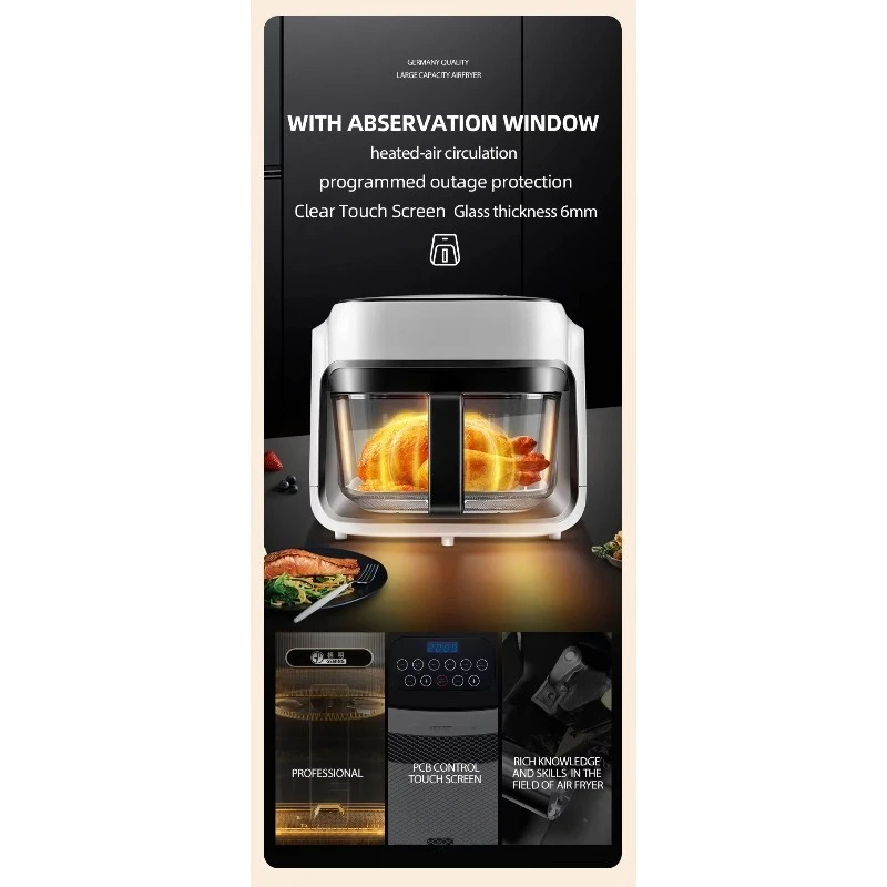 مقلاة هوائية خالية من الزيت 7 لتر 220 فولت مع فرن جريل 220 فولت #3