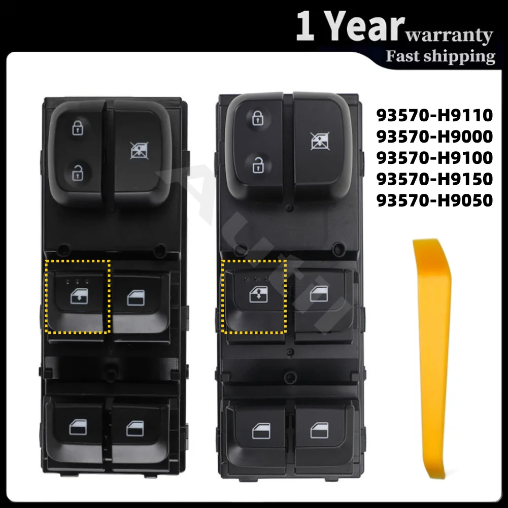 93570-H9150 for Kia Rio 2018 2019 2020 2021 2022 Auto Electric Power Window Switch Lifter Control Button Accessories 93570-H9000