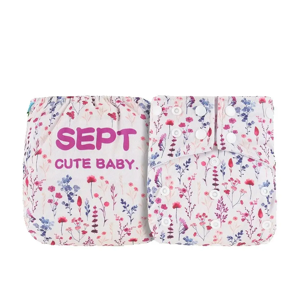 HappyFlute-pañal interior de tela de gamuza con límite de 3-15KG, reutilizable, Unisex, OS, posición Digital, bolsillo, pañal para bebé