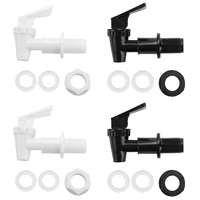 4 Sets Replacement Cooler Faucet Water Bottle Jug, Dispenser Tap Spigot Spout Water Beverage Lever Pour Dispenser Valve