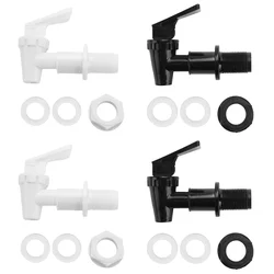 4 Sets Replacement Cooler Faucet Water Bottle Jug, Dispenser Tap Spigot Spout Water Beverage Lever Pour Dispenser Valve