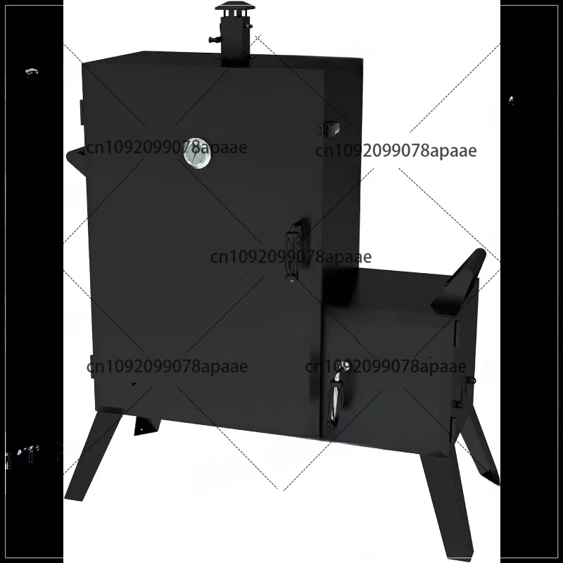 PARA ahumador de carbón compensado vertical de cuerpo ancho DGO1890BDC-D, negro