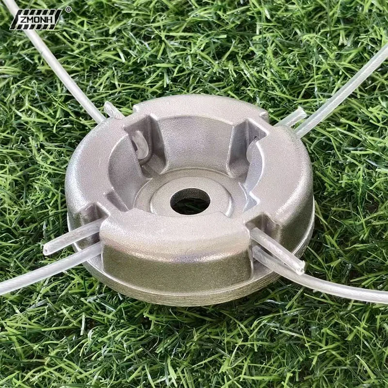 

[H]Universal Aluminum Alloy Lawn Mower Head With Nylon Steel Lawn Mowing Line Lawn Mower Replacement Parts
