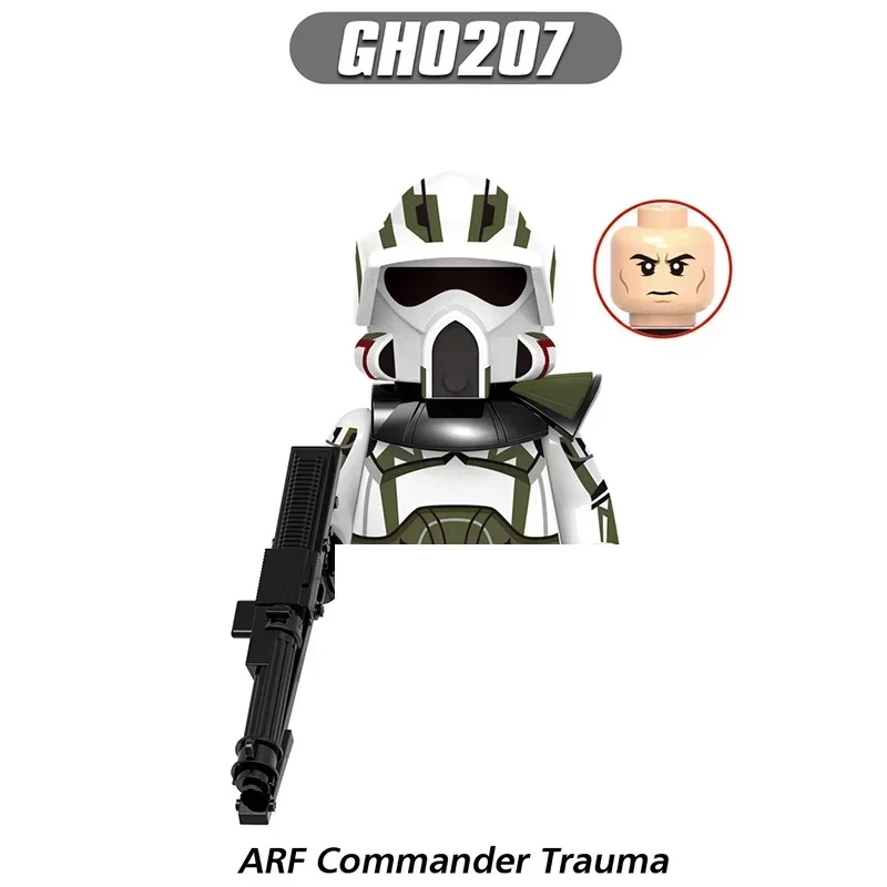 G0127 Building Blocks Clone Troopers 501st Regiment Imperial Stormtrooper Mini Robot Figure Toy Assembling Doll Present GH0211