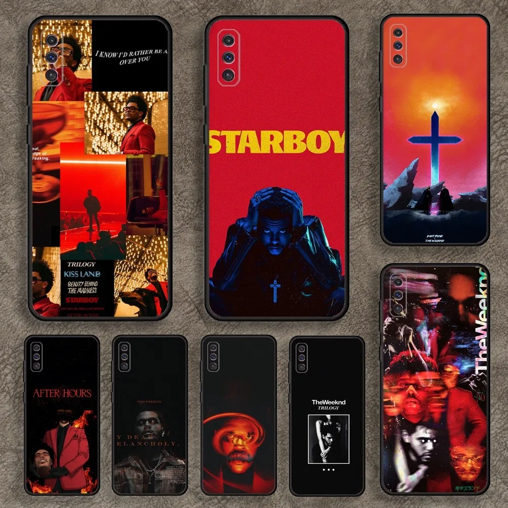 Singer The W-Weeknd Phone Case for SamsungA 91,80,73,72,71,70,53,52,51,42,41,40,32,31,30,22,21,20,13 S 4G 5G Soft Black Case