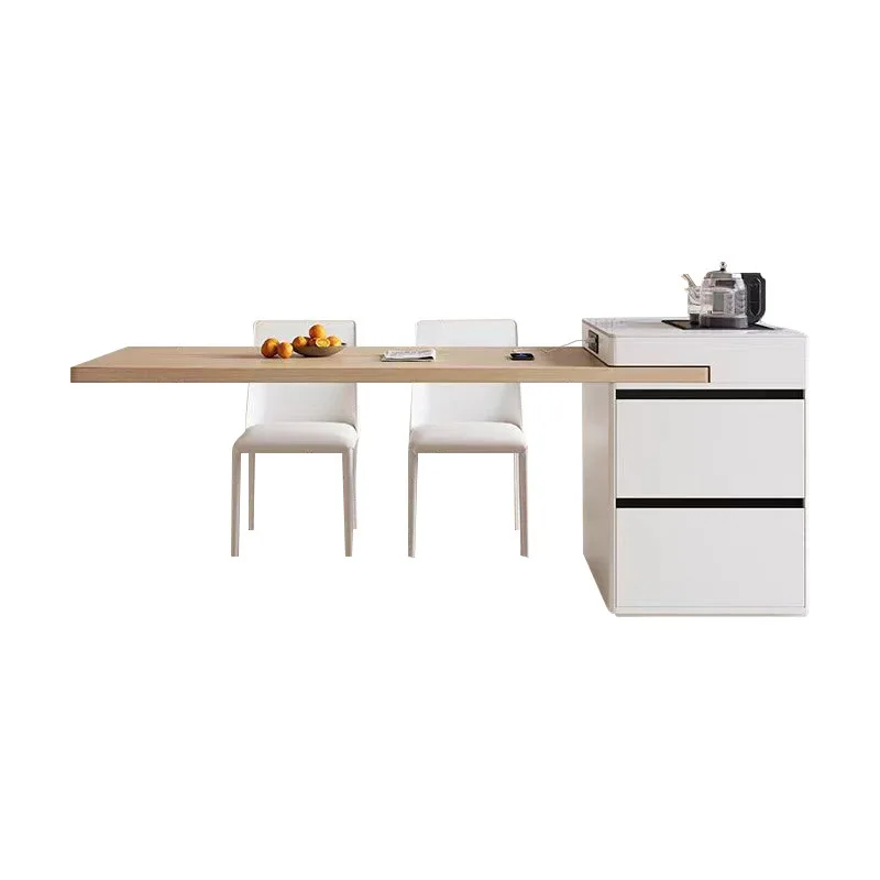 سجل الرياح، الخشب الصلب، الجزيرة، طاولة الطعام، متكاملة، منزلية #1