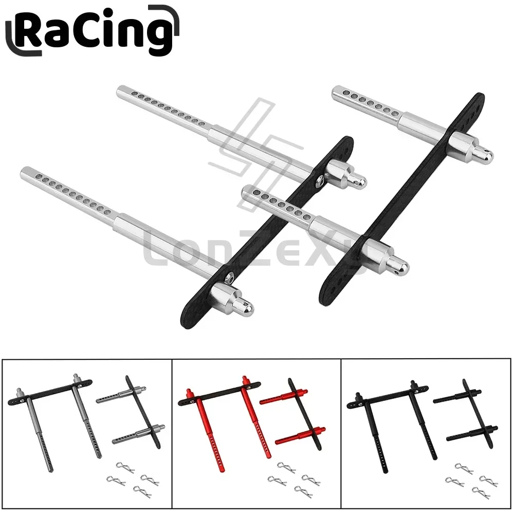 RC Car Body Post Mounts Metal Alloy Front and Rear Shell Column for Axial SCX10 II 90046 90047 1/10 RC Crawler Car Parts