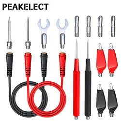 Cleqee P1500 Test Lead Kit Replaceable Test Wire Probe for Digital Multimeter Feeler Crocodile Alligator Clip Test Pins Needles