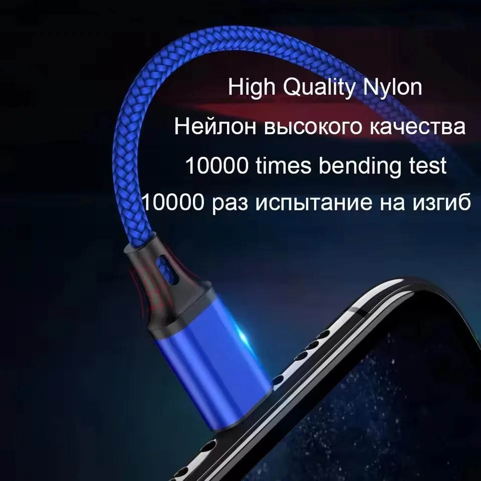 Nylon Braided Fast Charging Cable For iPhone 14 Plus 13 12 mini 11 Pro Max XS XR X 8 7 6S 6 Plus SE Rapid Charge USB Data Cables