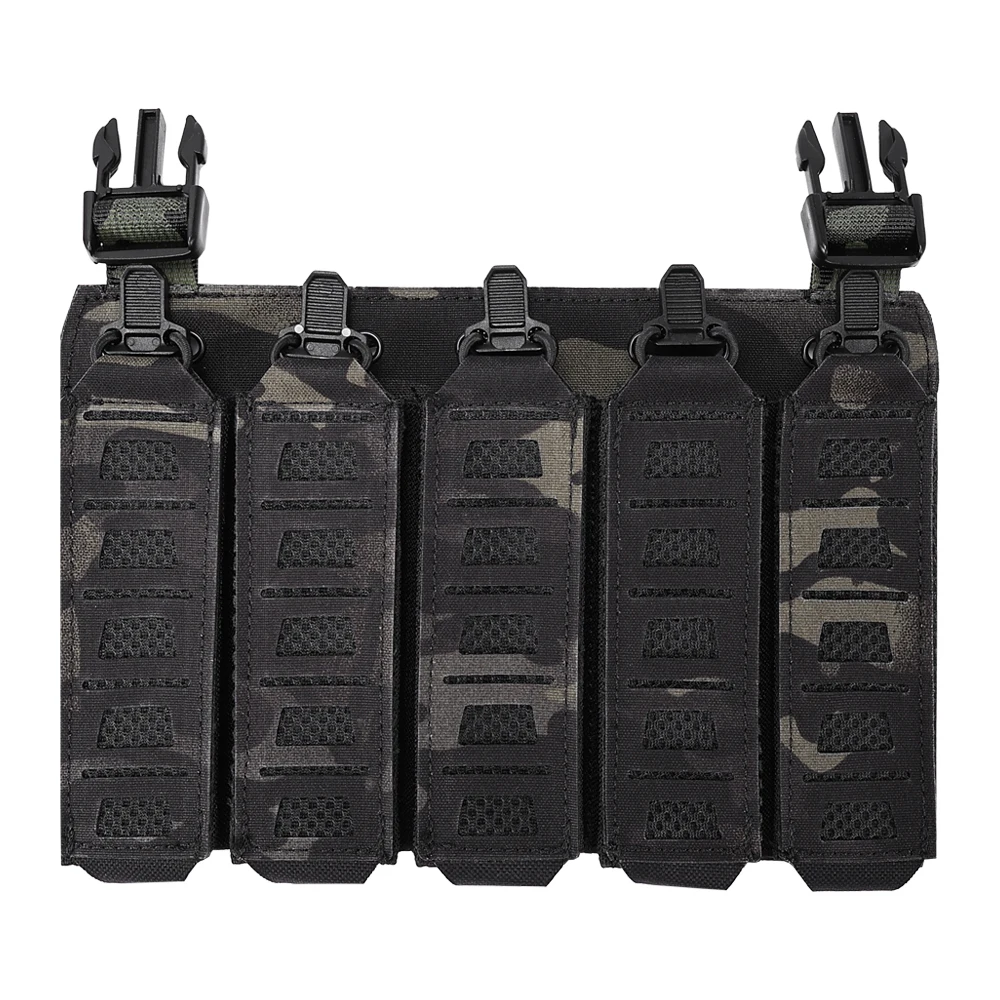 MP5 MP7 Magazin-Pflancard mit Klettverschluss und elastischen Riemen, taktisches Brust-Rig-Panel für die Airsoft-Jagd – SINAIRSOFT 3