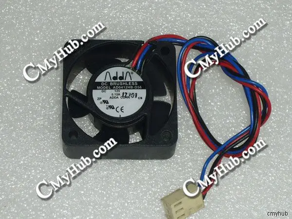 For ADDA AD0412HB-D56 DC12V 0.12A 4015 4CM 40MM 40X40X15MM 3pin Cooling Fan AD0412HB-D56