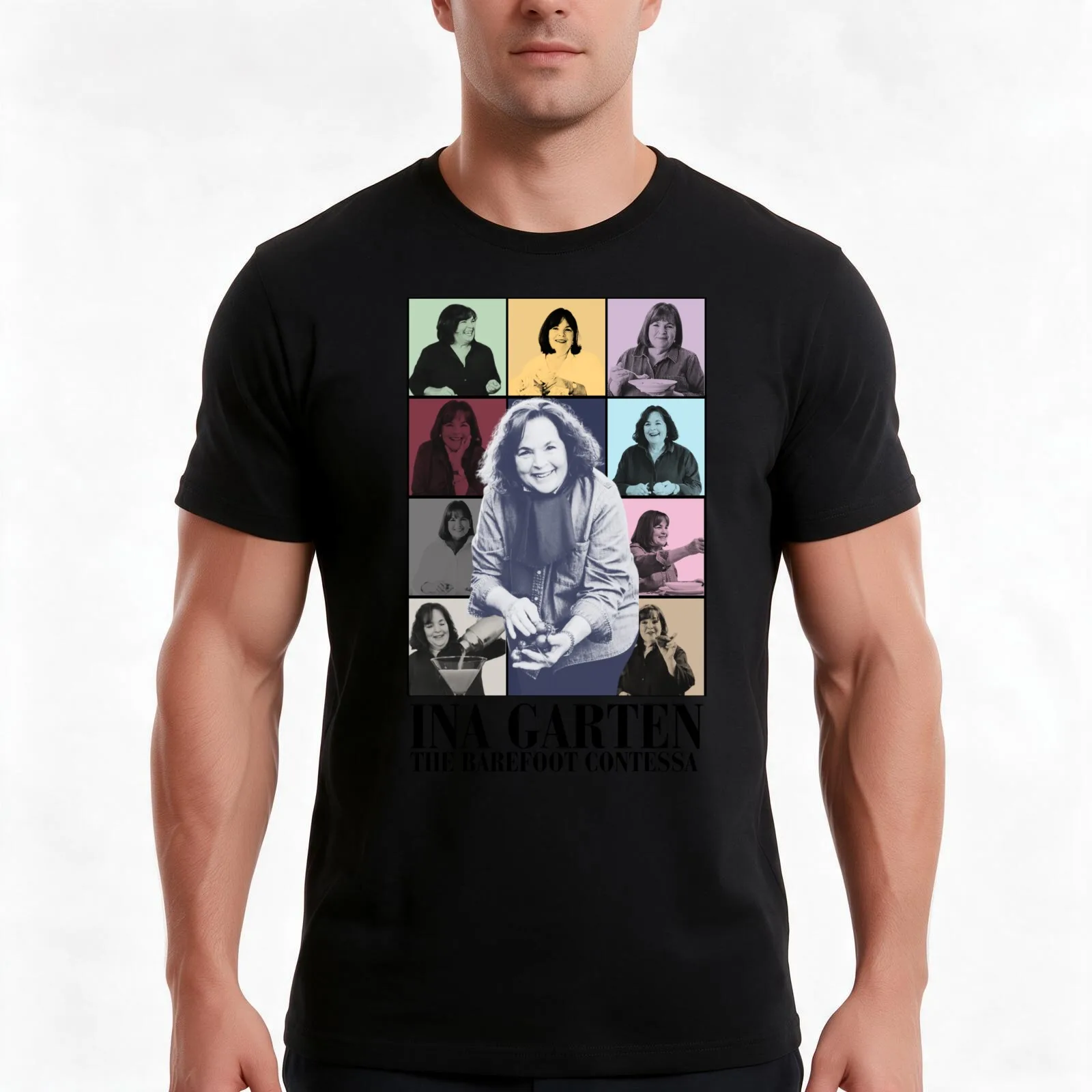 Era's of Ina Garten T-Shirt Summer Casual Cotton Tee Oversized Streetwear Tops Vintage Graphic Print Loose Fit Short Sleeve