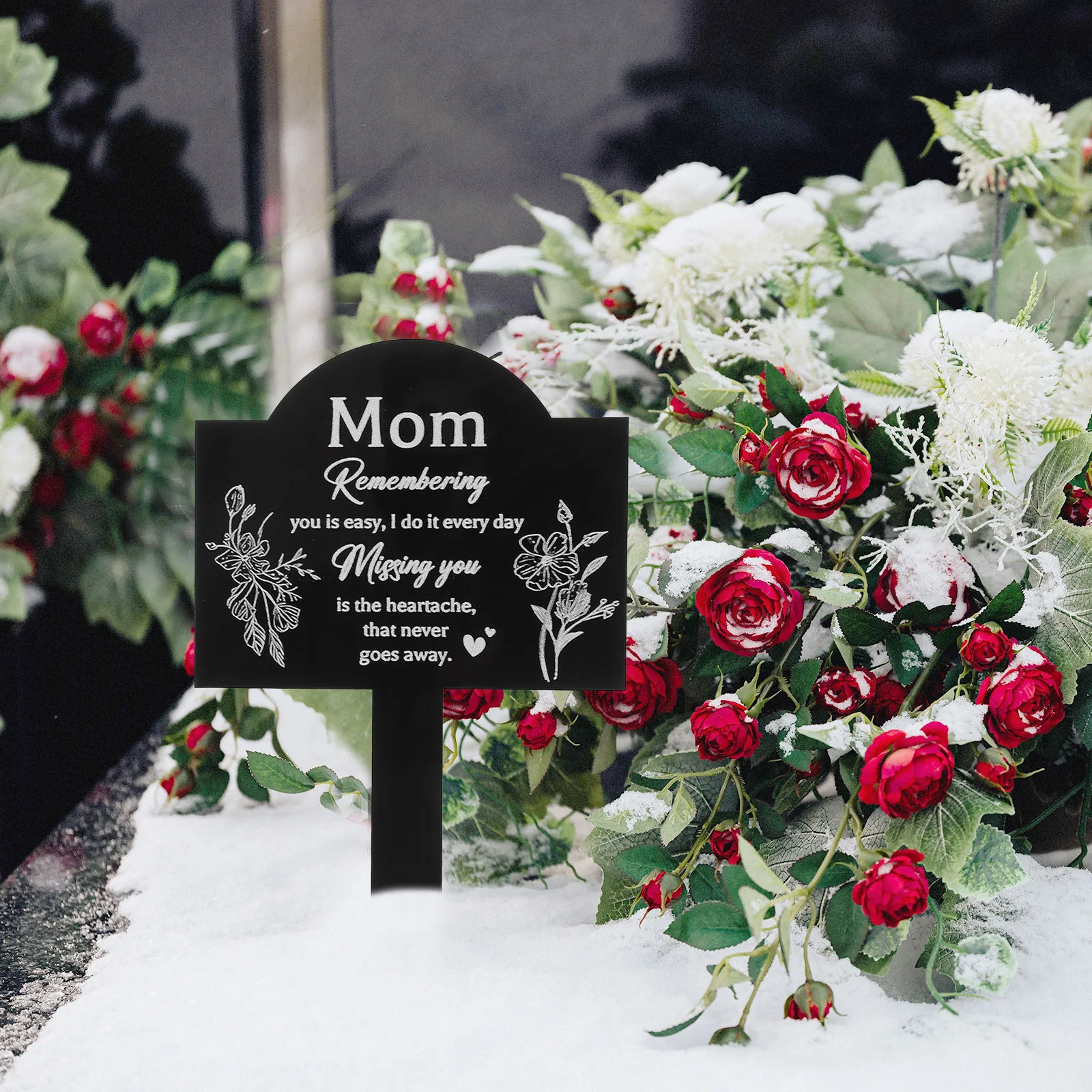 

Садовый кол, акриловый мемориальный знак, маркер для кладбища, могила, декор, газон, двор, орнамент, кол для близких