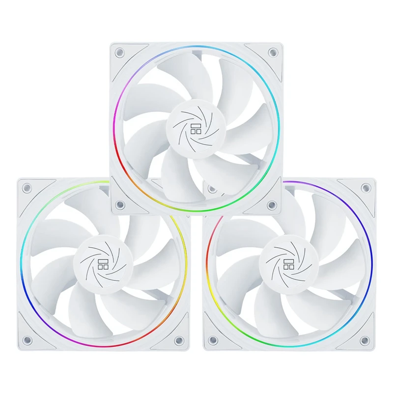 TL-S12RW X3 CPU Fan 120Mm Reverse Fan Case Cooler Fan Comes With ARGB Lighting,CPU Cooling Fan With 1500RPM Speed-Retail