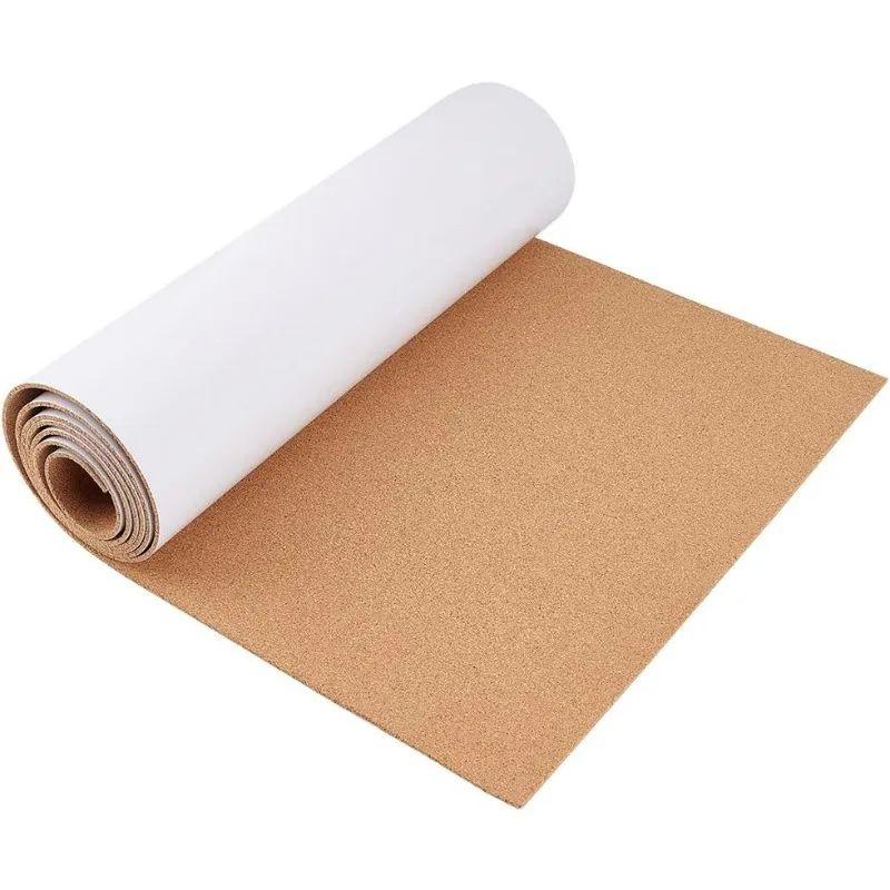 78.7x15.7 Inch Self-Adhesive Cork Roll, 3mm Thick Natural Cork Bulletin Boards, Sticky Cork Tiles for DIY Craft Kitchen Office