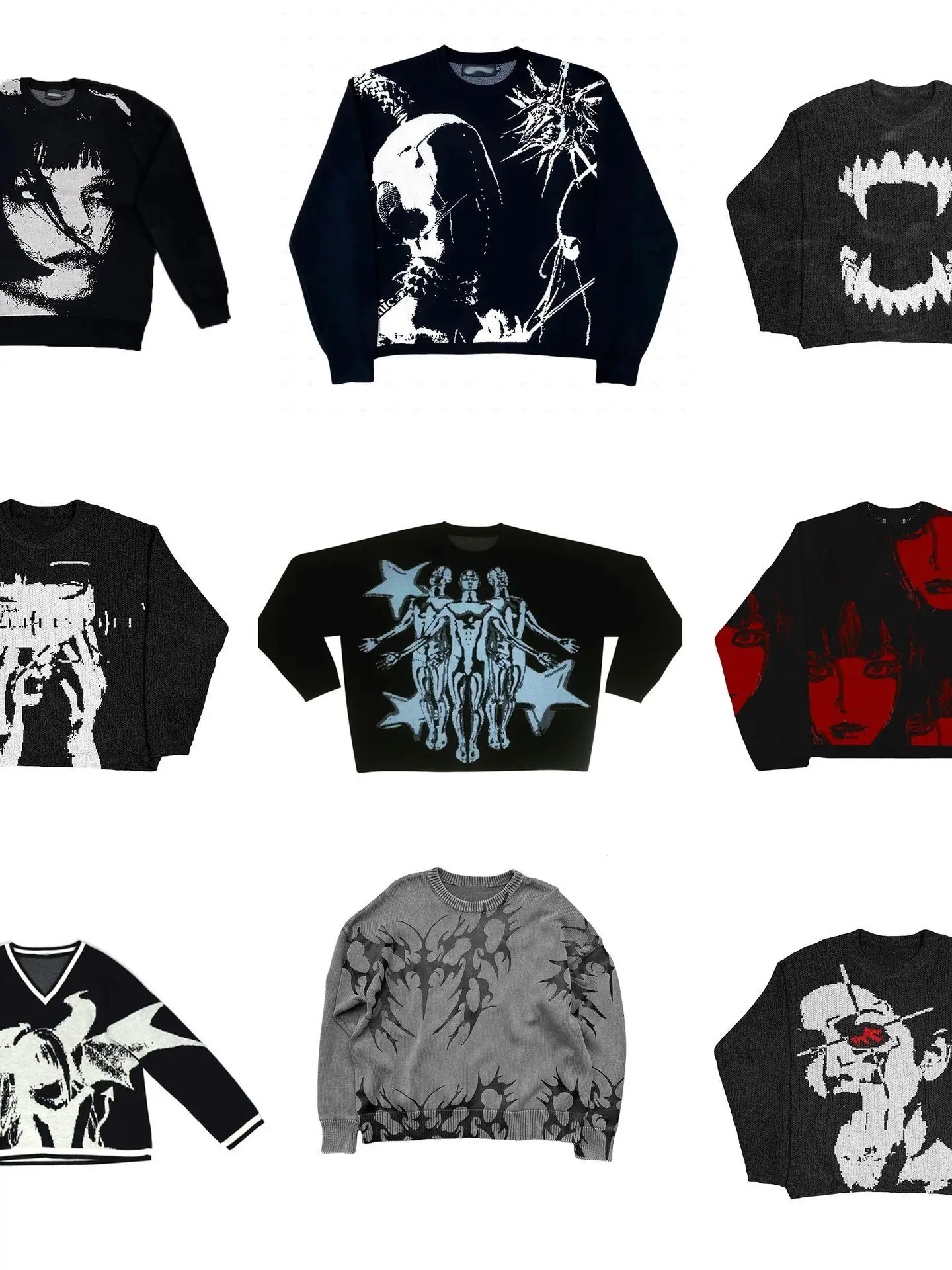 فضفاض المتضخم هوديي سترة العصرية الهيب هوب Sle ملابس داخلية ملابس خارجية محبوك سترة مريحة طويلة Sve جولة Ne