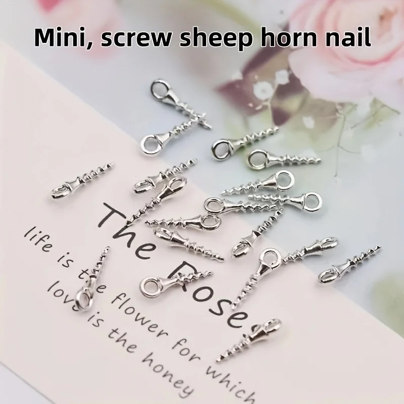 100 Mini-DIY-Metallschrauben, geeignet für Wände, Holz, Anhängerwerkzeuge, Zubehör, Heimtextilien – Detail 3