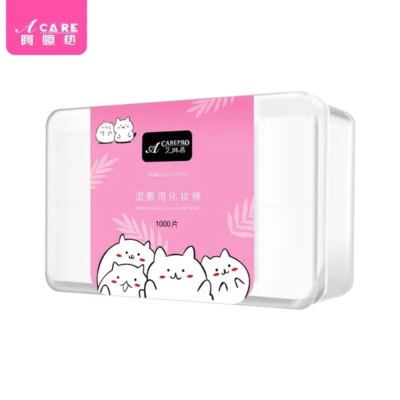 DX01/Cotton puff/A1PQ0-Easy to Use Thin Makeup Remover Cotton Cloth Portable Wet Compress for Face, Eyes and Lips Can St