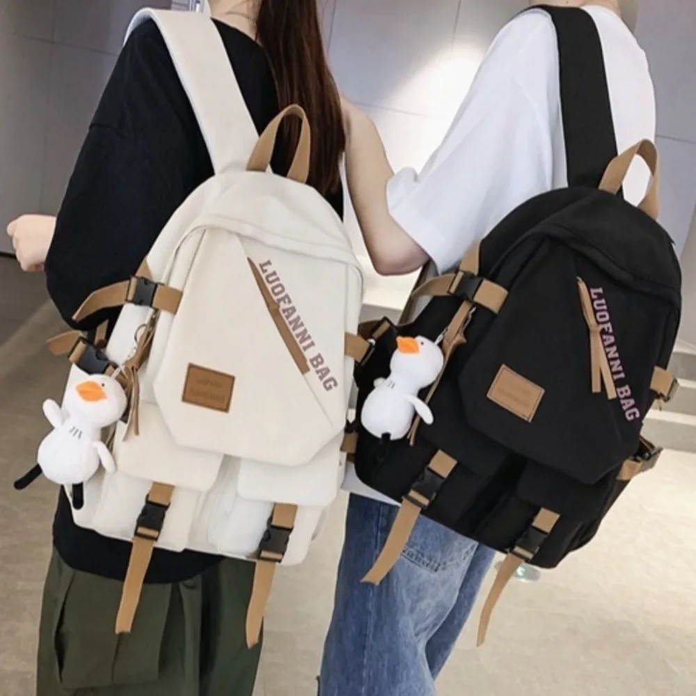 

Прочный 15,6-дюймовый школьный рюкзак с подвесками, большой вместительный рюкзак для ноутбука, повседневная водонепроницаемая сумка на плечо для мужчин и женщин