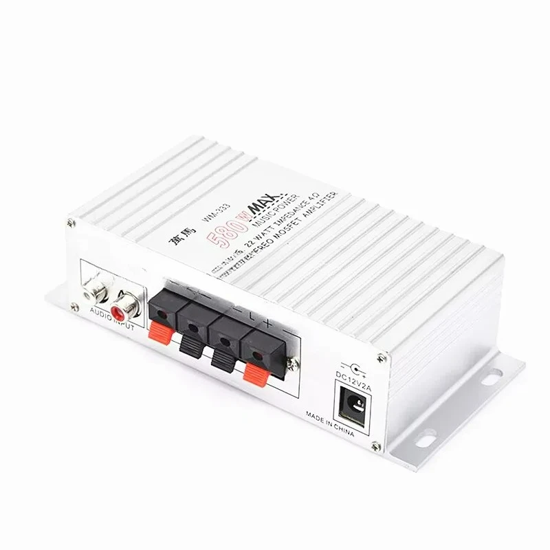 アーケードゲーム用アンプ-12v-小型サウンドシステム-レーシング・シューティング・格闘ゲーム機用-音量調節機能付き