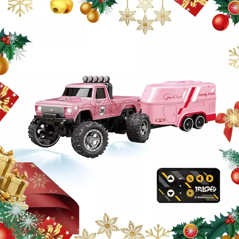 1:64 Speed Mini Off-Road Remote Control Car Alloy Cool Lighting Shock Absorption Children's Desktop Competition Toy Small Gift