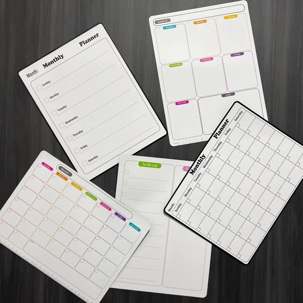 Stylish Erasable Magnetic Fridge Planner Dry Erase To Do List Dry Erase Planner Reusable Meal Planner Board Fridge Magnet Use