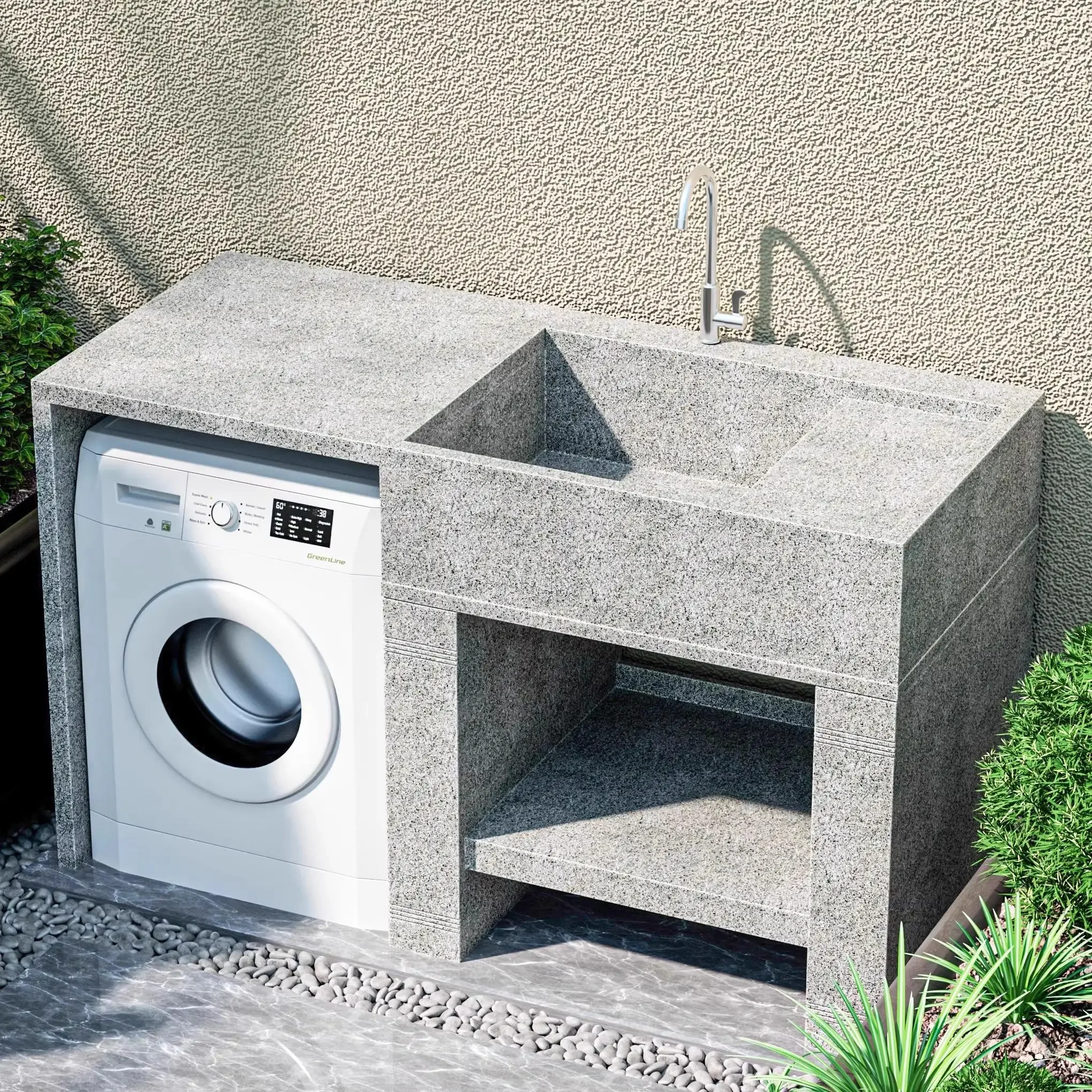 

Natural granite laundry pool household indoor balcony laundry cabinet outdoor courtyard sink vegetable basin laundry basin