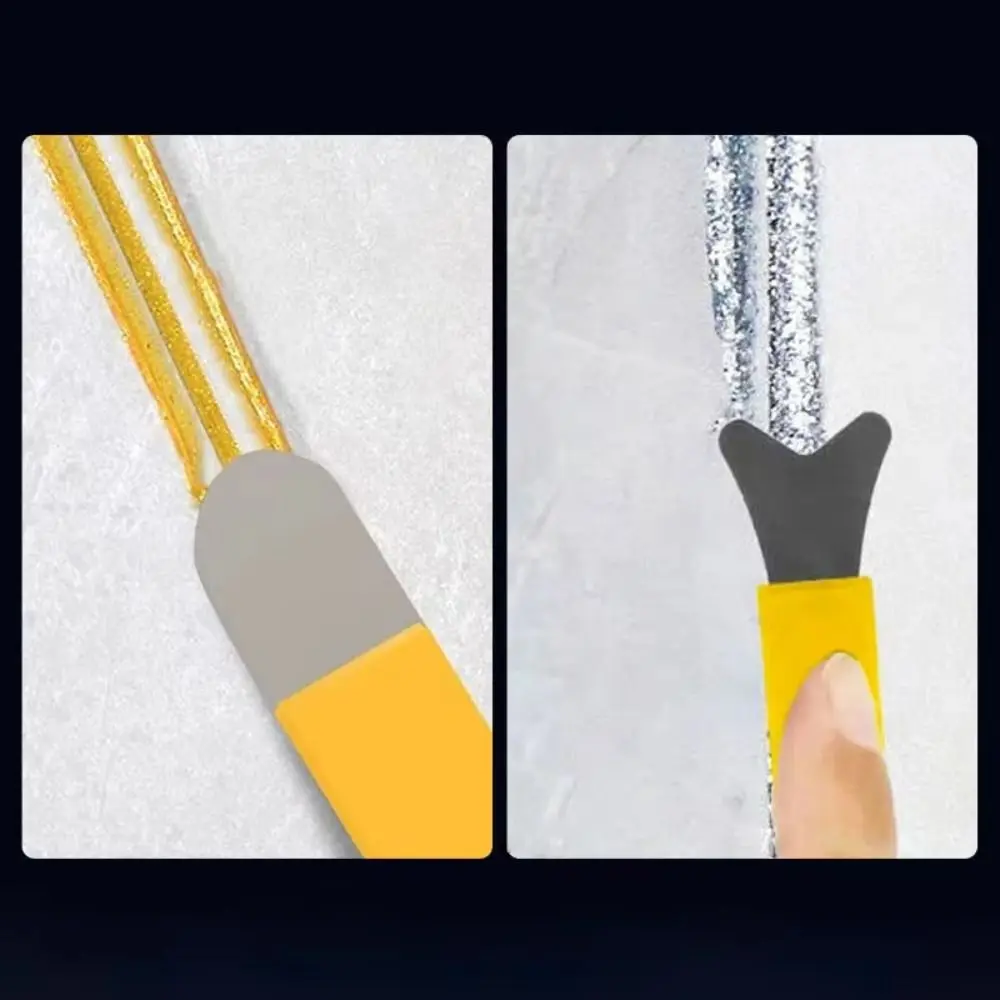 Internal And External Corners Squeegee Tungsten Steel Comfortable Handle Cleaning Scraper Shovel Scraping Gap Filling Tool