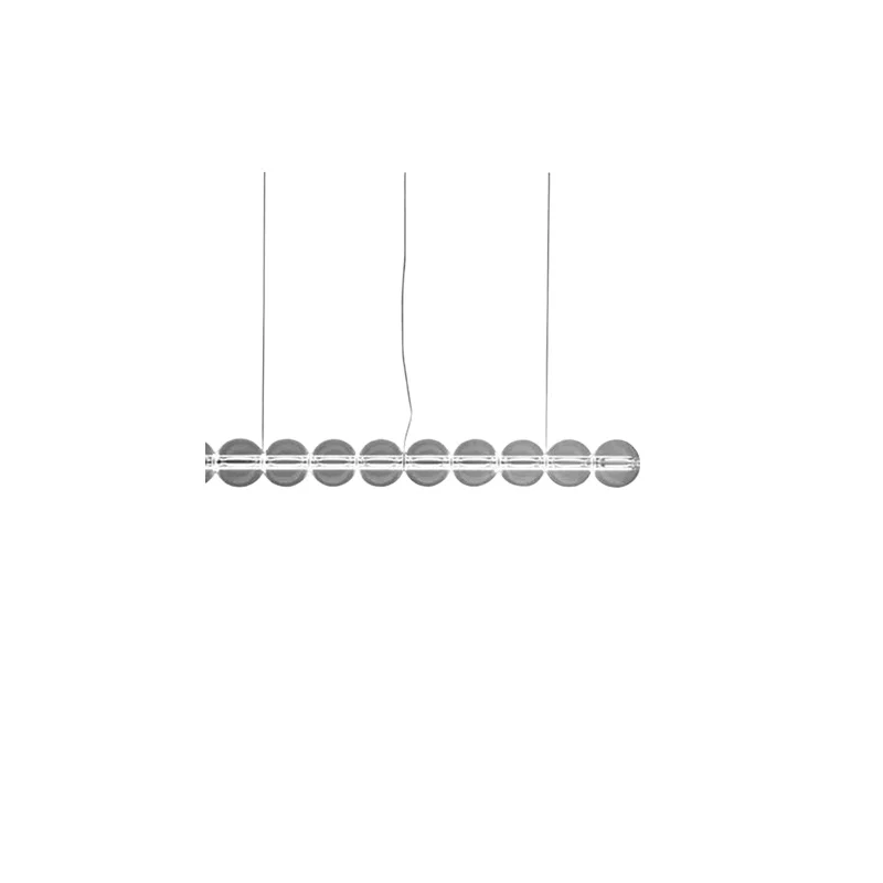 

Italian modern restaurant chandelier creative studio study glass bubble lamp