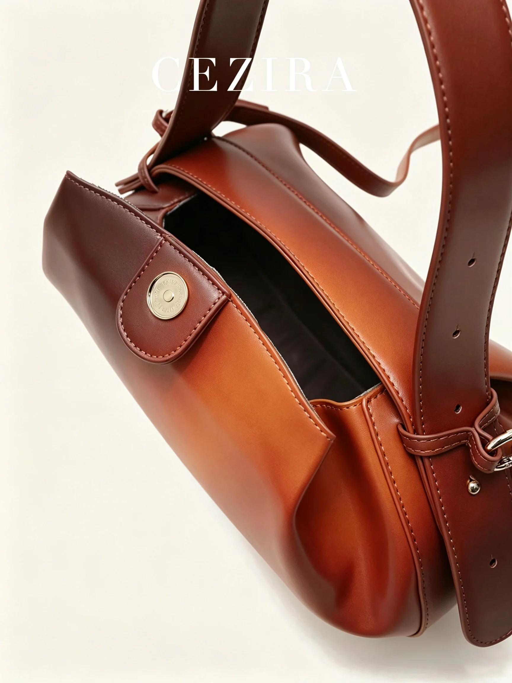 CR Niche Brand Rugby Shape Top handle Bag Women Fashion Designer PU Vegan Leather Crossbody Shoulder Purses Daily Dating Commute