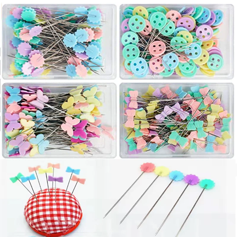 

100Pcs Dressmaking Pins Embroidery Patchwork Pins Accessories Tools Sewing Needle For Sewing Positioning DIY Accessories
