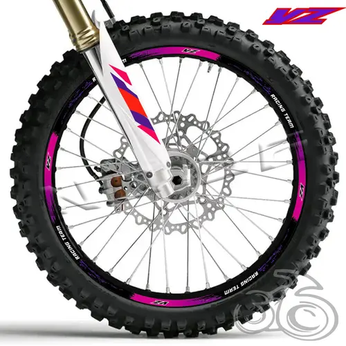 Pegatina para rueda de motocicleta, calcomanía reflectante para llanta, cinta a rayas para YZ 125 125X 250 250X 250F 250FX 450F 450FX YZ 50 años