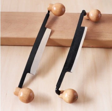 Scraper Debarking Woodworking Hand Tool Bark Removalife Professional Draw Cutter Double Wooden Handle Draw Knife Removing Bark