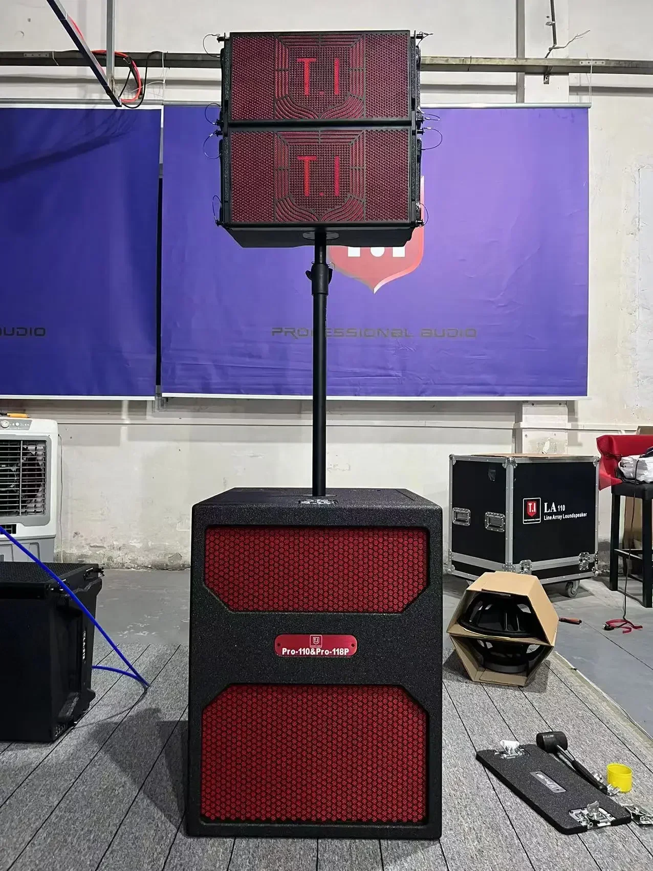 Pro 110 Professional Sound Powered Speakers for Stage Performance Line Array Active Speaker