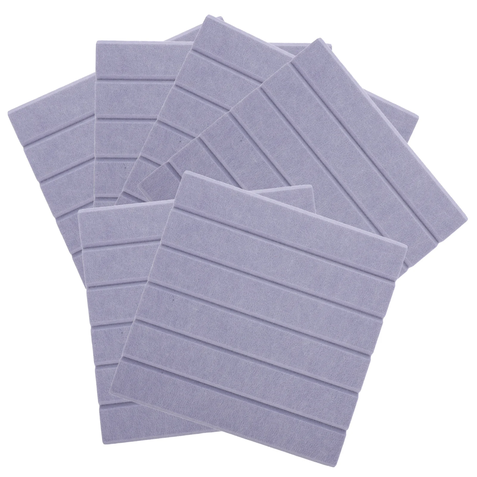 

6Pcs Self-Adhesive Bulletin Board Felt Tiles Decorative Wall Squares for Office Home Photo Notes Display Noise Reduction