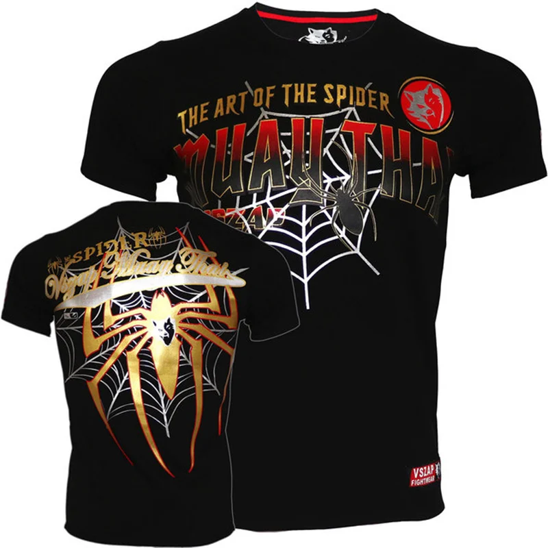 Hot Selling New Muay Thai Harajuku Men T-shirt Summer Sport Leisure Breathable Clothing Running