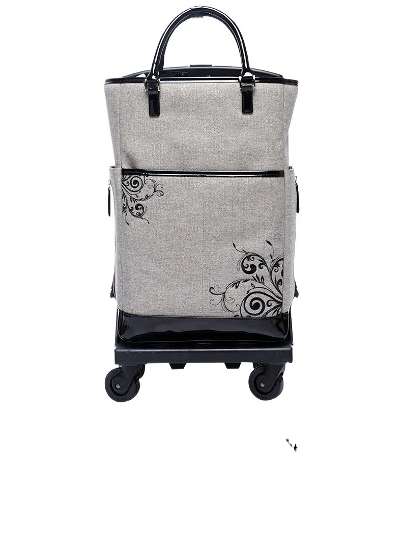 

Trolley bag Trolley case Folding seat 20 inch universal wheel travel boarding personalized luggage bag