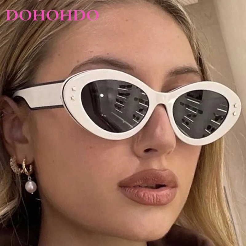 

Trendy Vintage Cat Eye Star Decoration Women Sunglasses Luxury Brand Designer Sunglass Men Travel Driving Eyewear Female UV400
