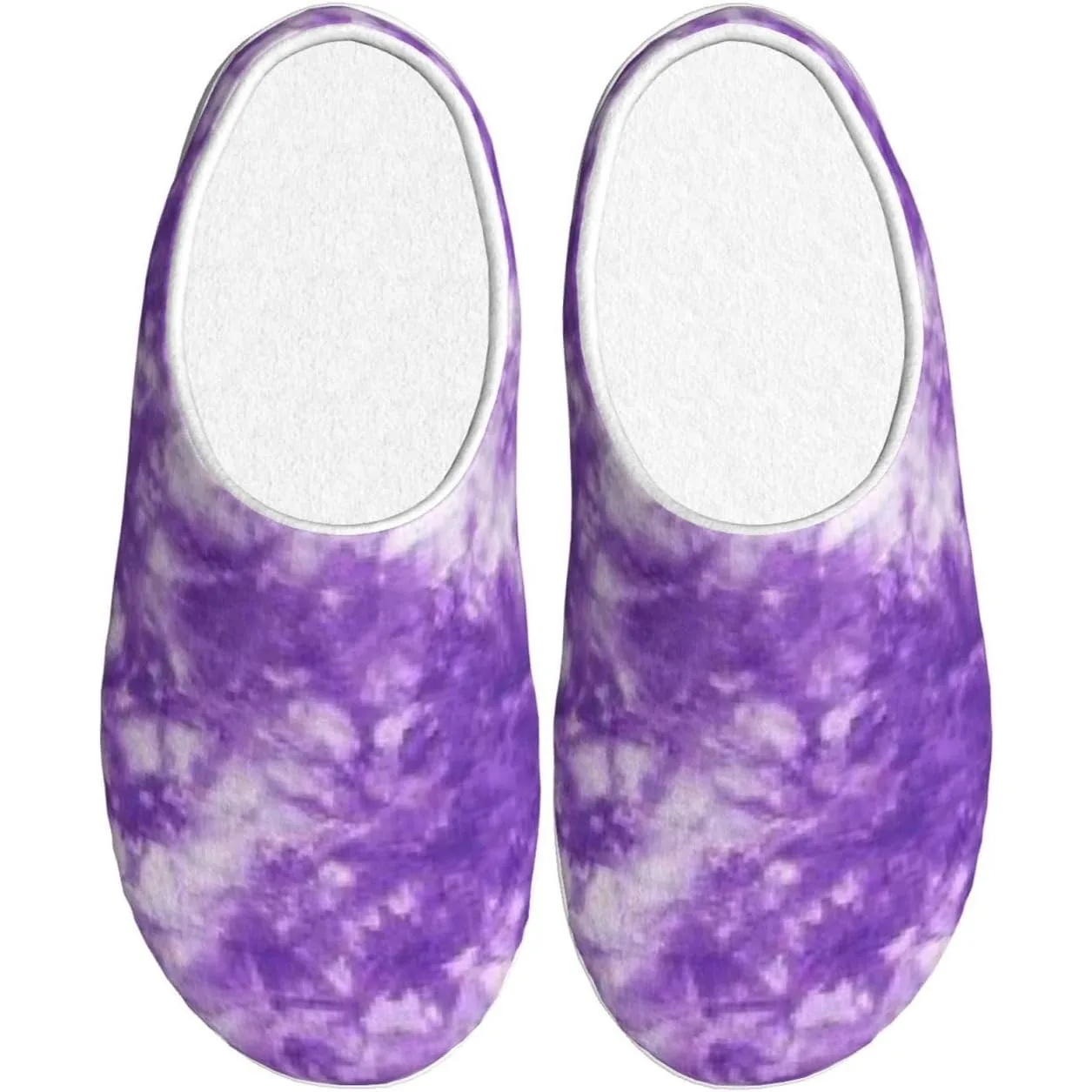 Pantofole da casa antiscivolo in cotone TPR in flanella Tie Dye Galaxy Star per donna uomo