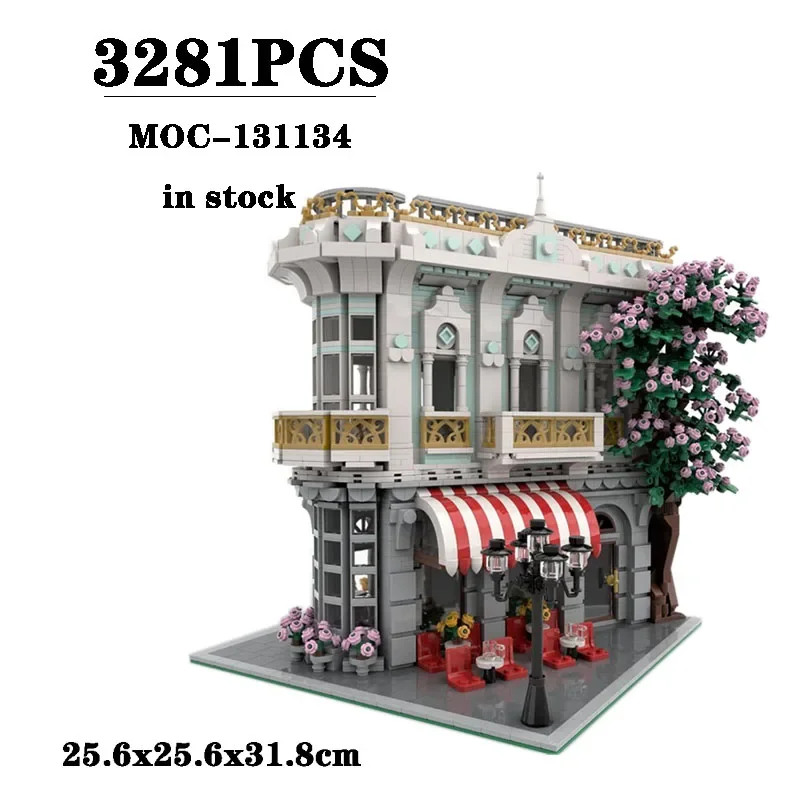 

New MOC-131134 Modular Building Street View Building Blocks Model Ornament 3281PCS Children's Birthday Toys Christmas Gifts